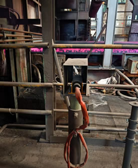 Application of Fiber Optic Laser Detector in Continuous Casting Production Line